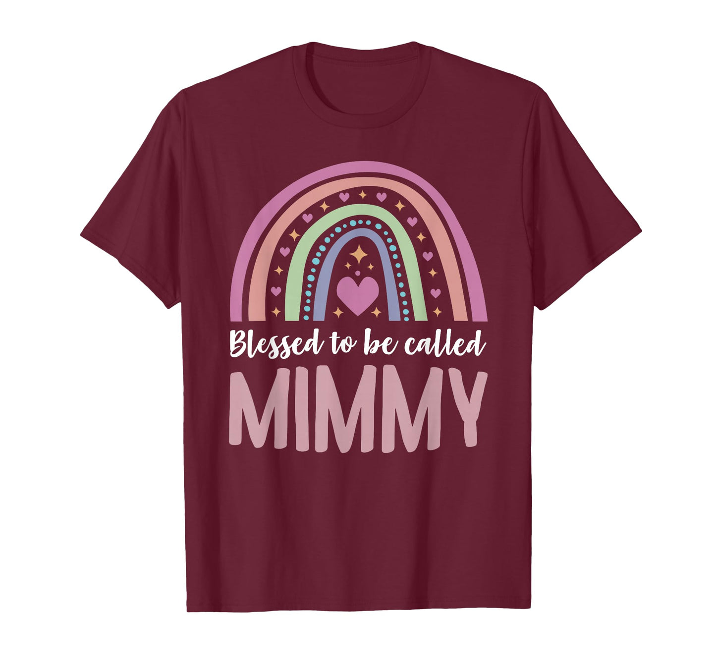 Mimmy Tee Shirt for Grandma Women Mothers Day Blessed Mimmy T-Shirt