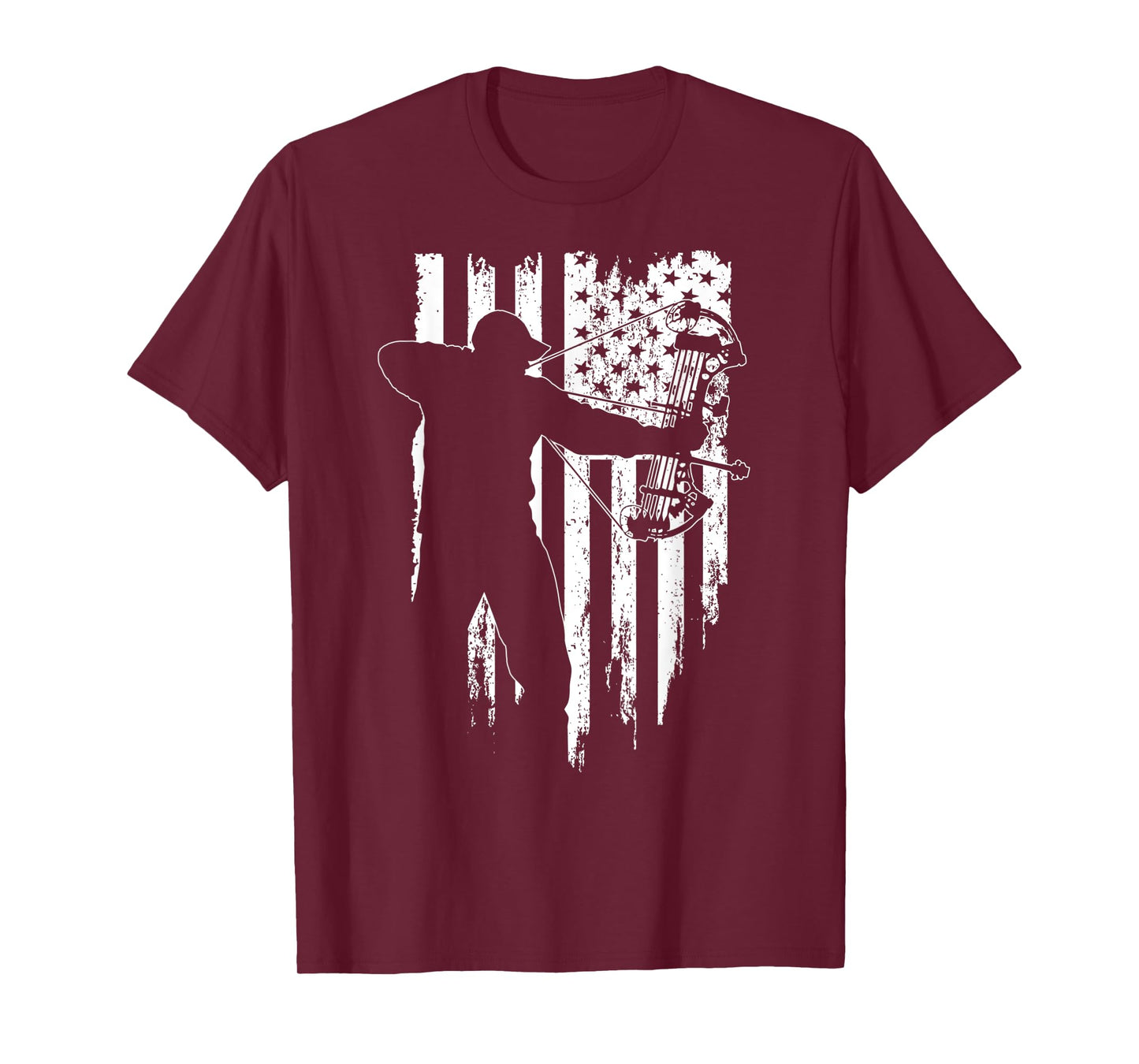 American Flag - Hunt Archery Bowhunting Compound Bow Hunting Women Men T-Shirt