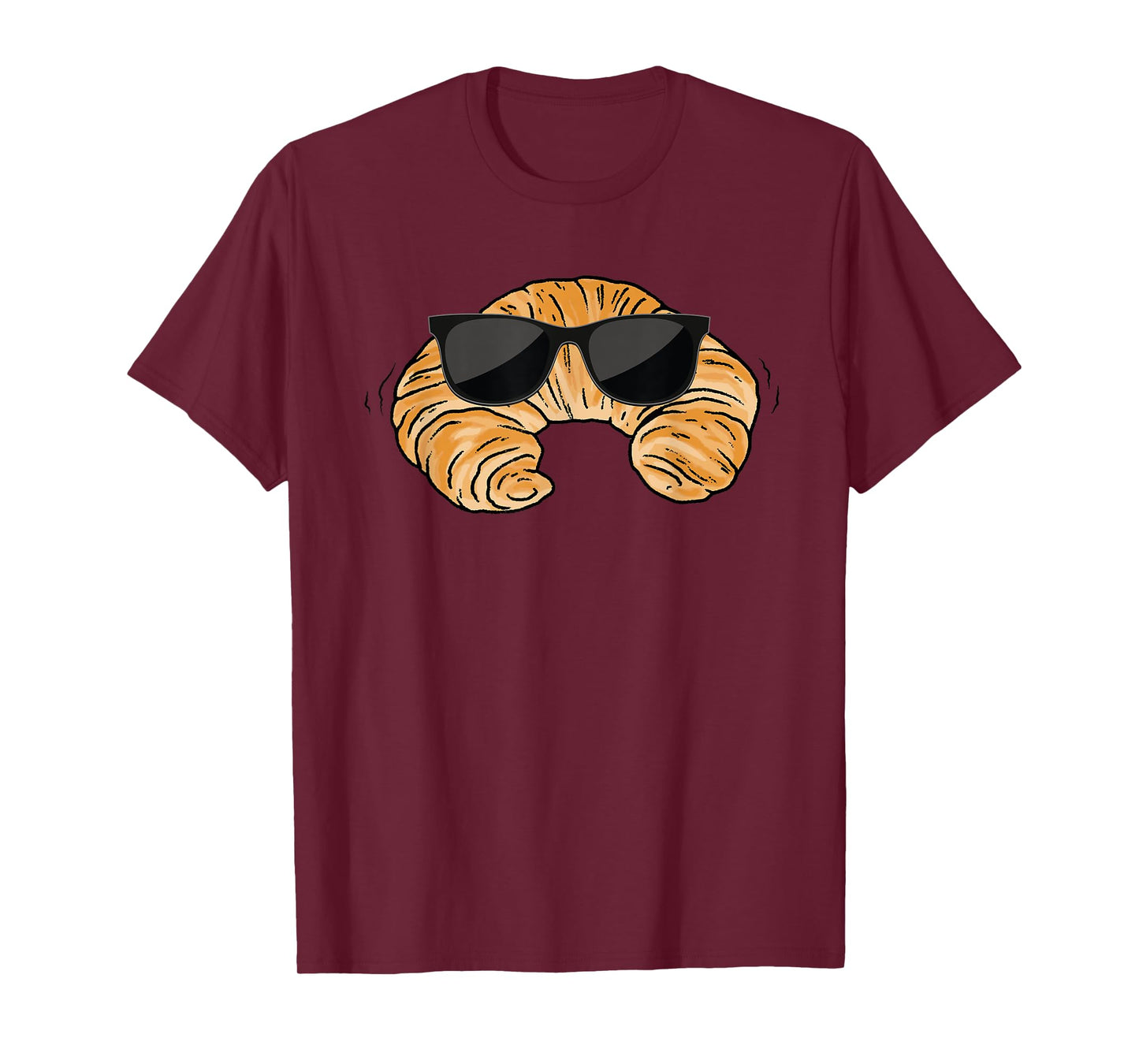 Croissant WIth Sunglasses Costume French Bread T-Shirt