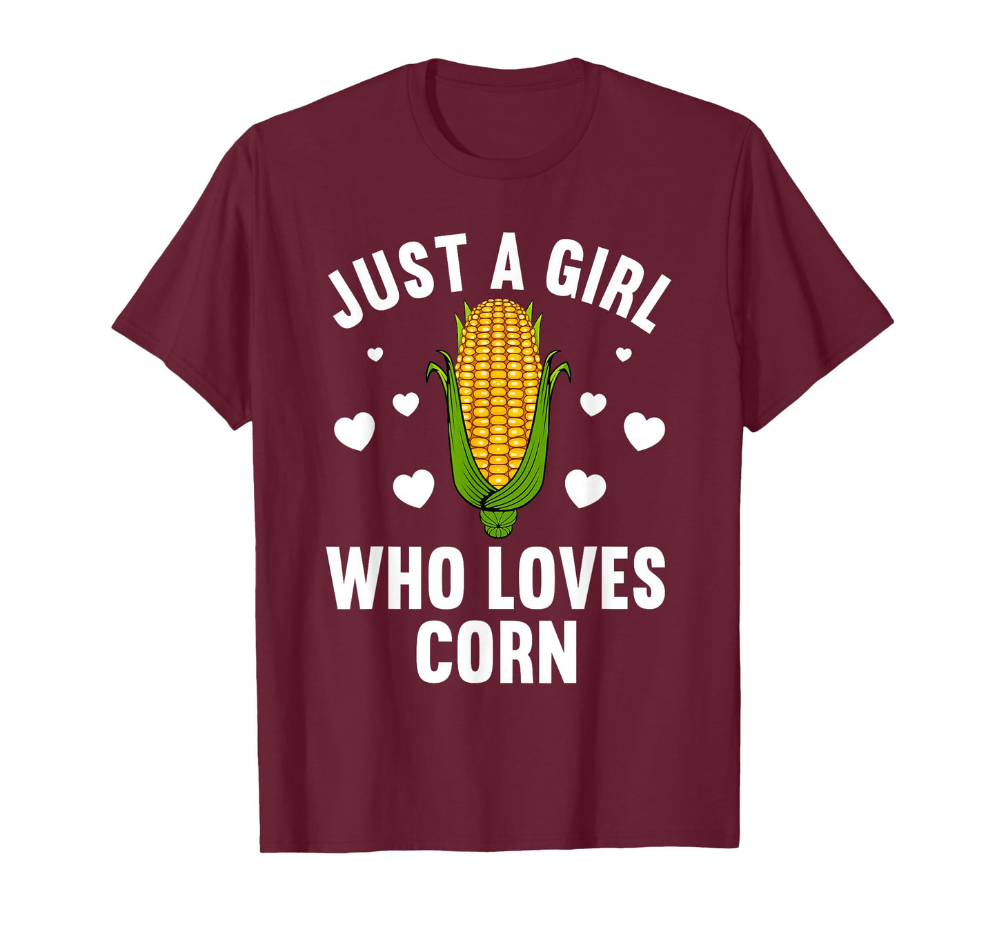 Cute Corn Art For Women Girls Kids Kernel Corn Cob Lovers T-Shirt