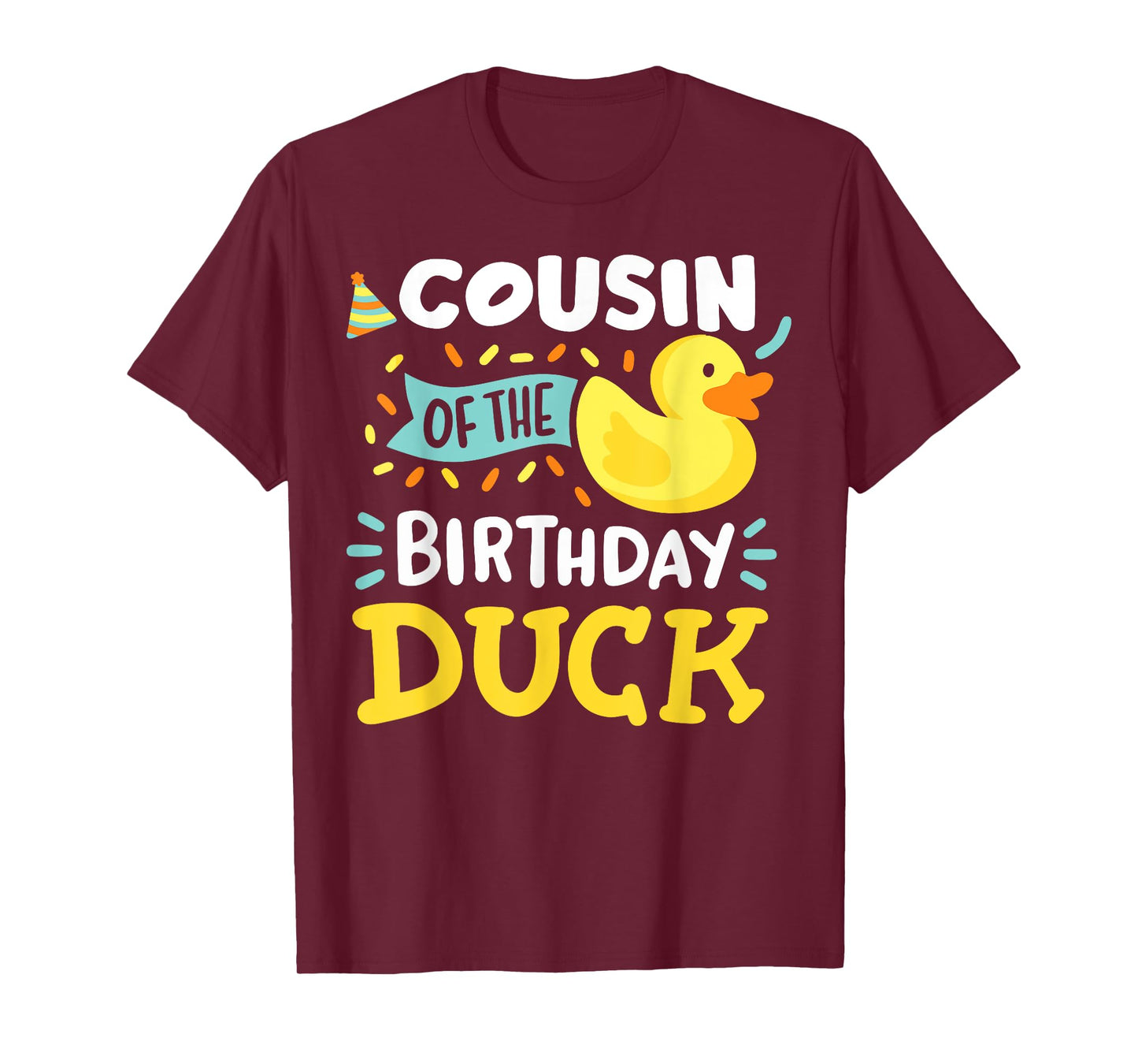 Cousin Of The Birthday Duck Boy Rubber Duck Bday Family T-Shirt