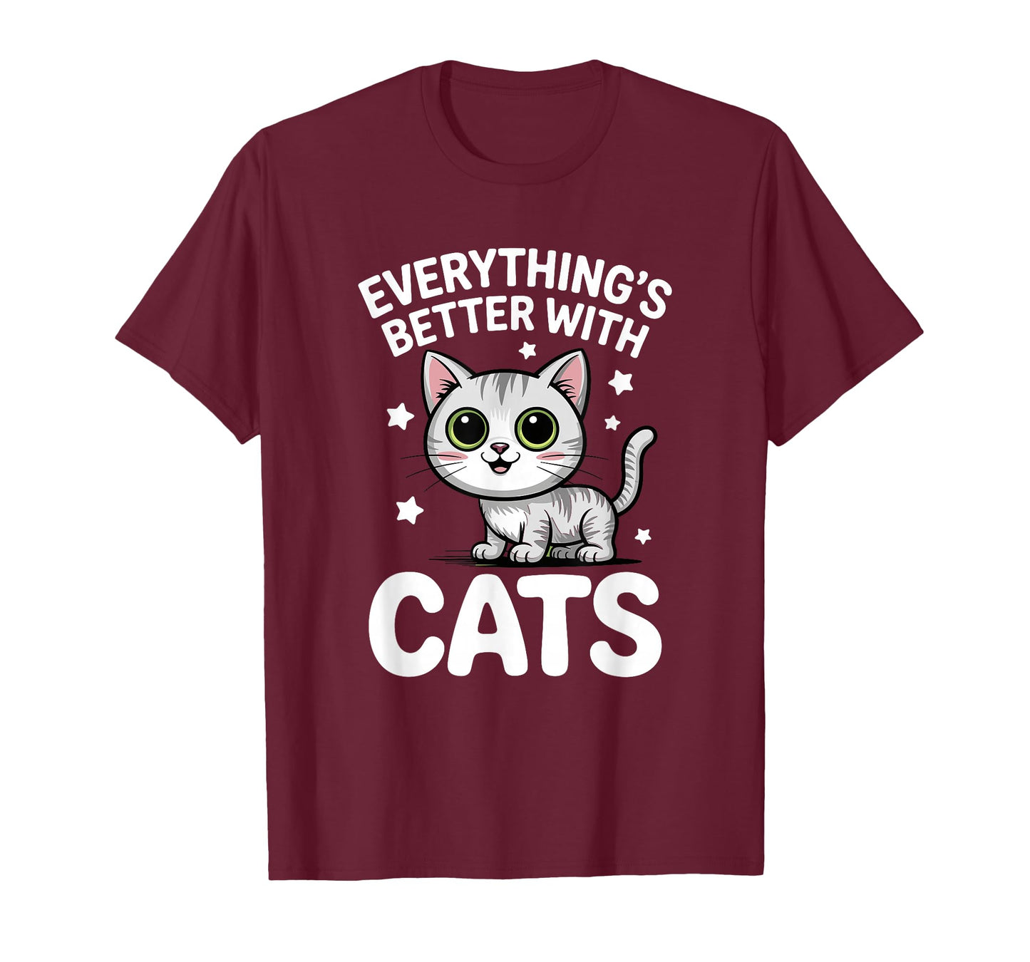 Cute Cat Lover Adults or Kids Boys Girls Cats T-Shirt