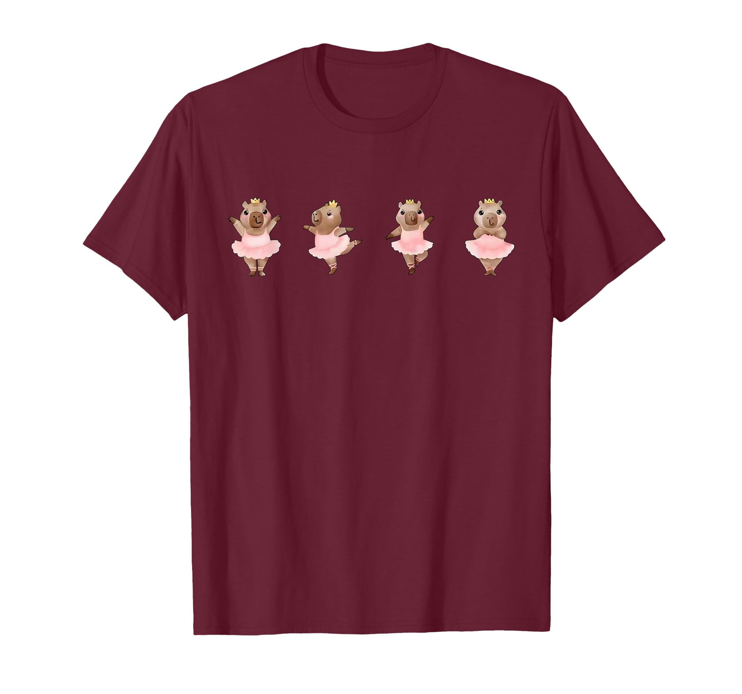 Cute Ballerina Capybara Dancing Ballet Dance Teacher Women T-Shirt