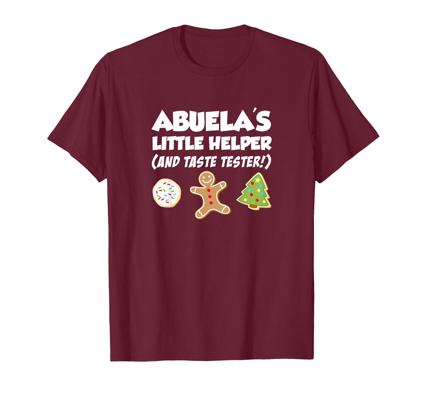 Abuela's Little Helper Christmas Cookie Baking Grandchild T-Shirt