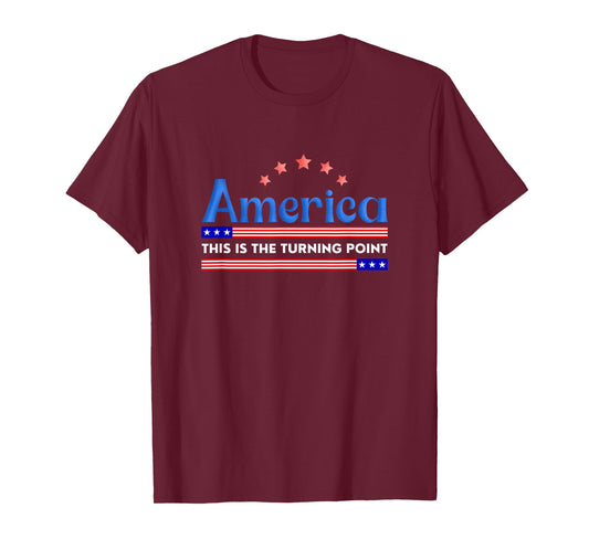 This is The Turning Point Tee USA Flag for Men Women Teens T-Shirt