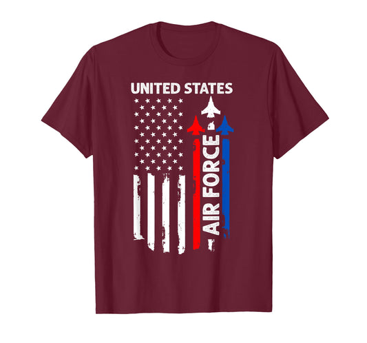 United States Air Force American USA Flag July 4th Patriotic T-Shirt