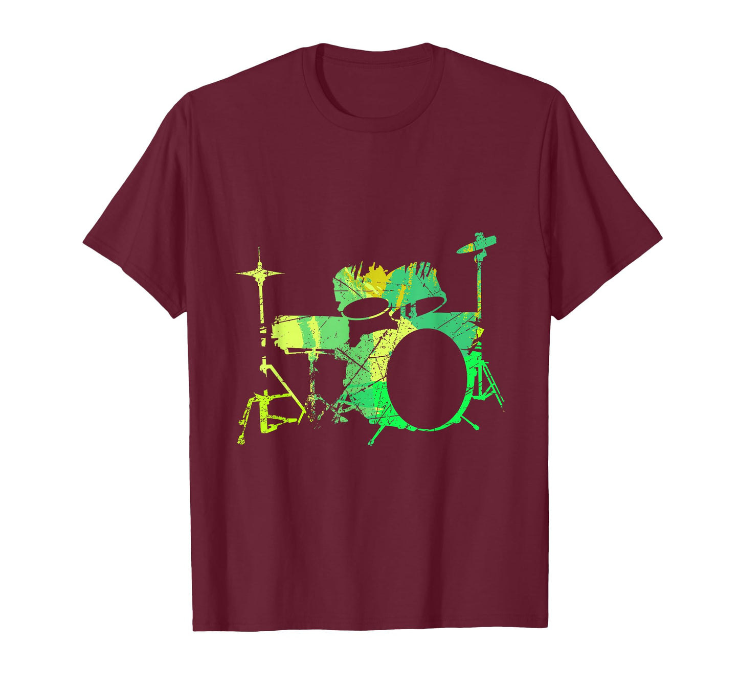 Cool Drum Kit Percussion Vintage Retro Drummer T-shirt T-Shirt