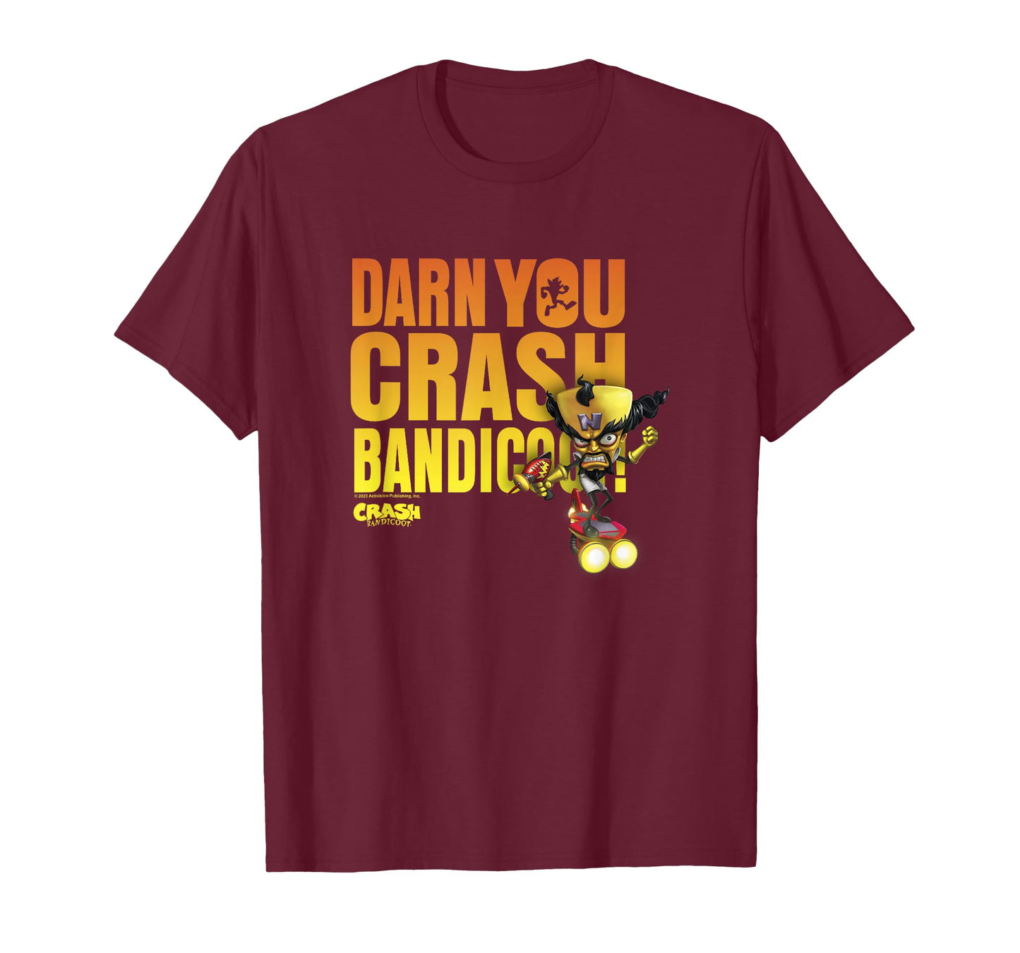 Crash Bandicoot Dr. Neo Cortex Darn You Crash Bandicoot Logo T-Shirt