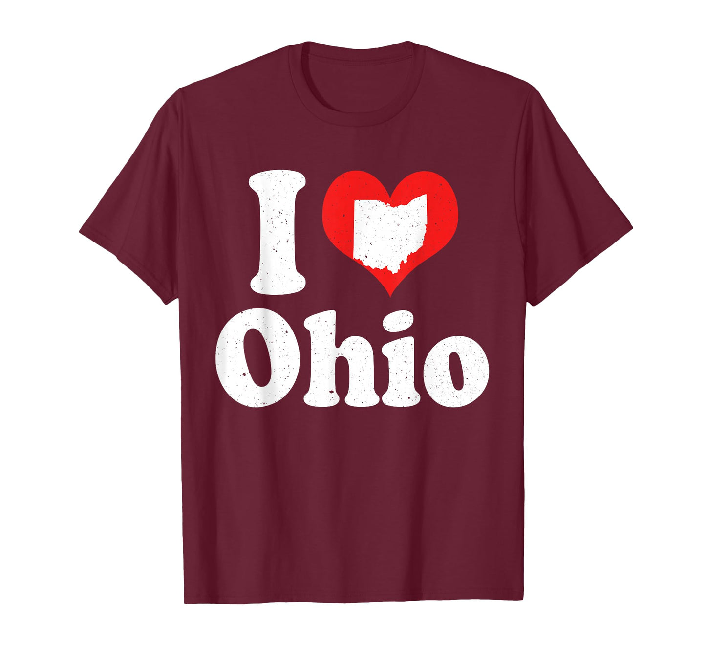 US Proud Citizen America Love State I Heart Ohio T-Shirt