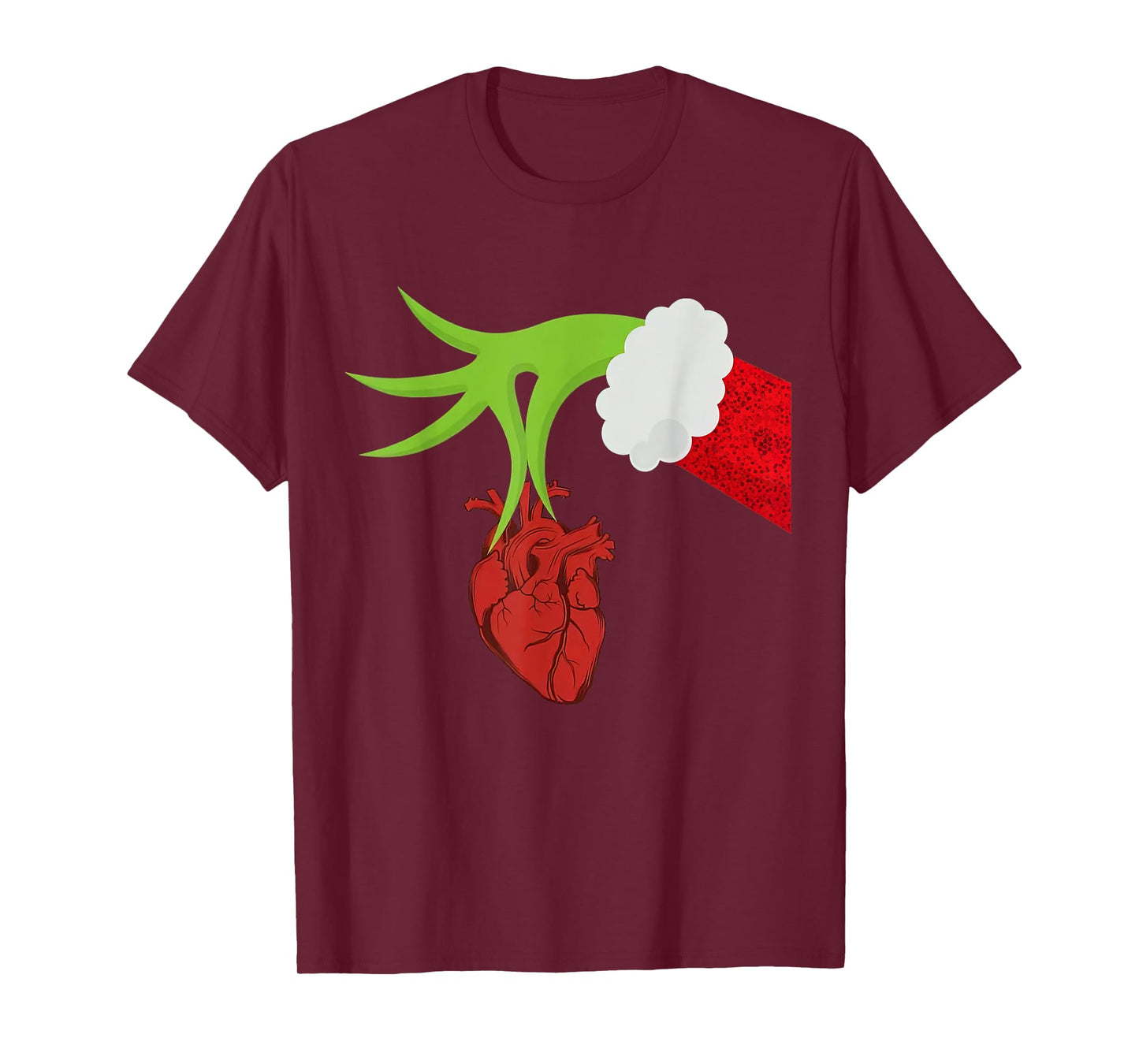 Christmas Cardiac Nurse Heart Anatomy Cardiology RN Nursing T-Shirt