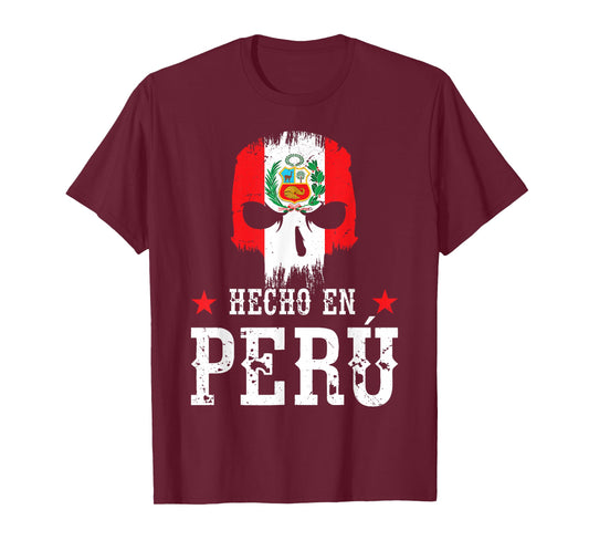 Hecho en Perú Peruvian Heritage Peruvian Flag Peru T-Shirt
