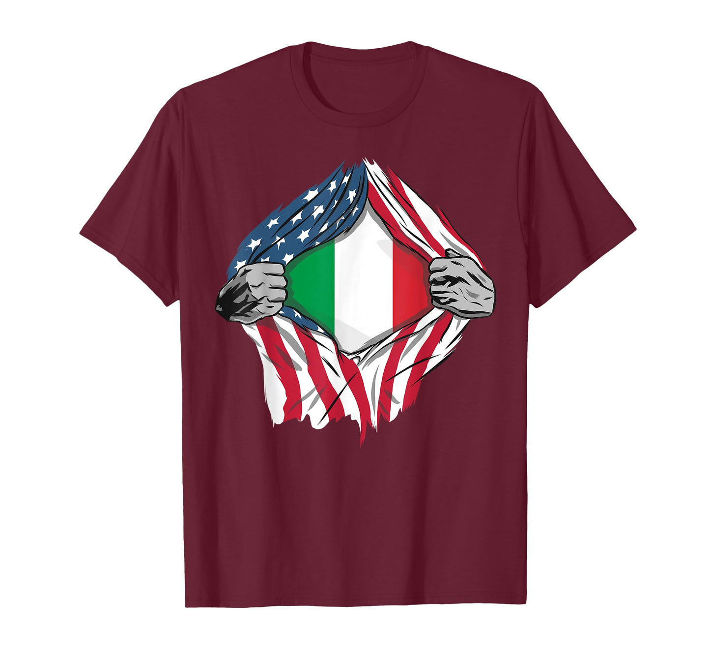 Italian American Blood Inside Me - Country Flags T-Shirt