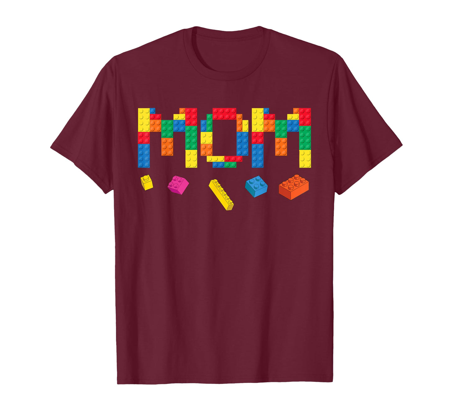 Mom Master Builder Building Bricks Blocks Family Matching T-Shirt