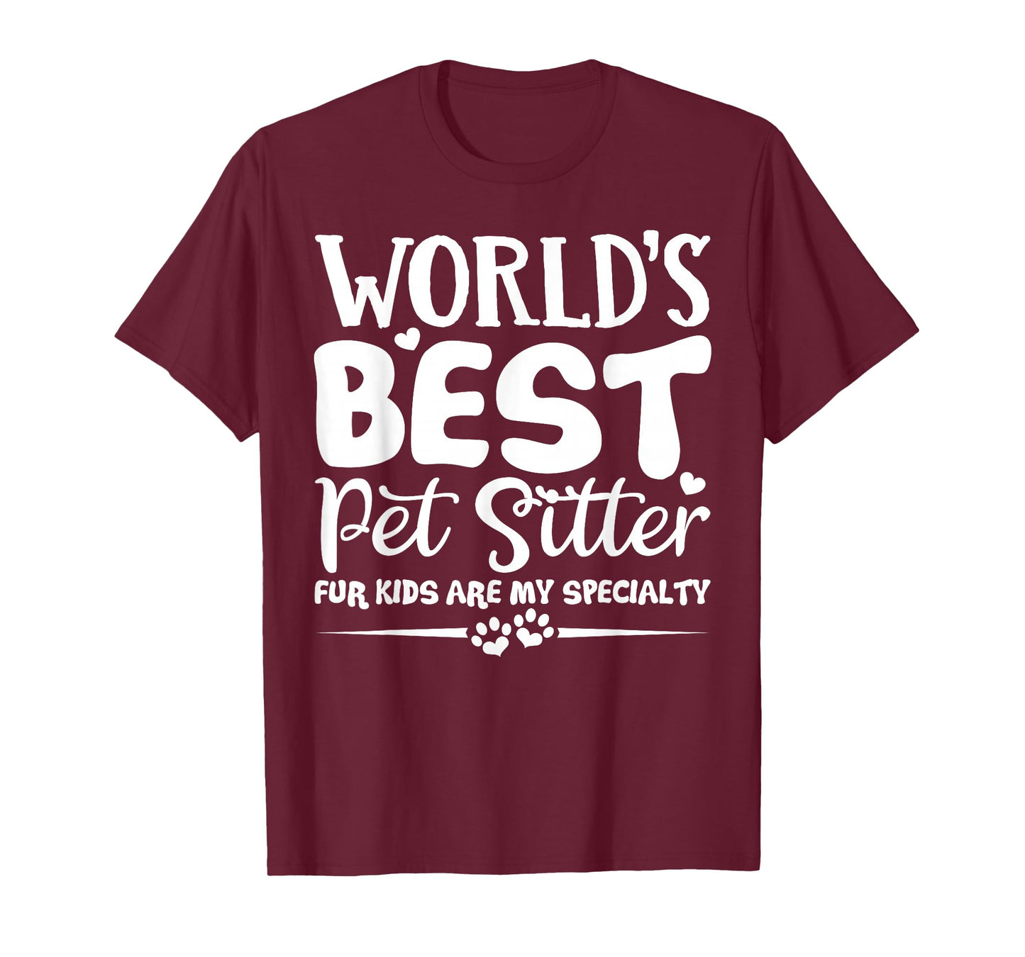 World's Best Pet Sitter Shirt Dog Sitter Fur Kids Gift T-Shirt