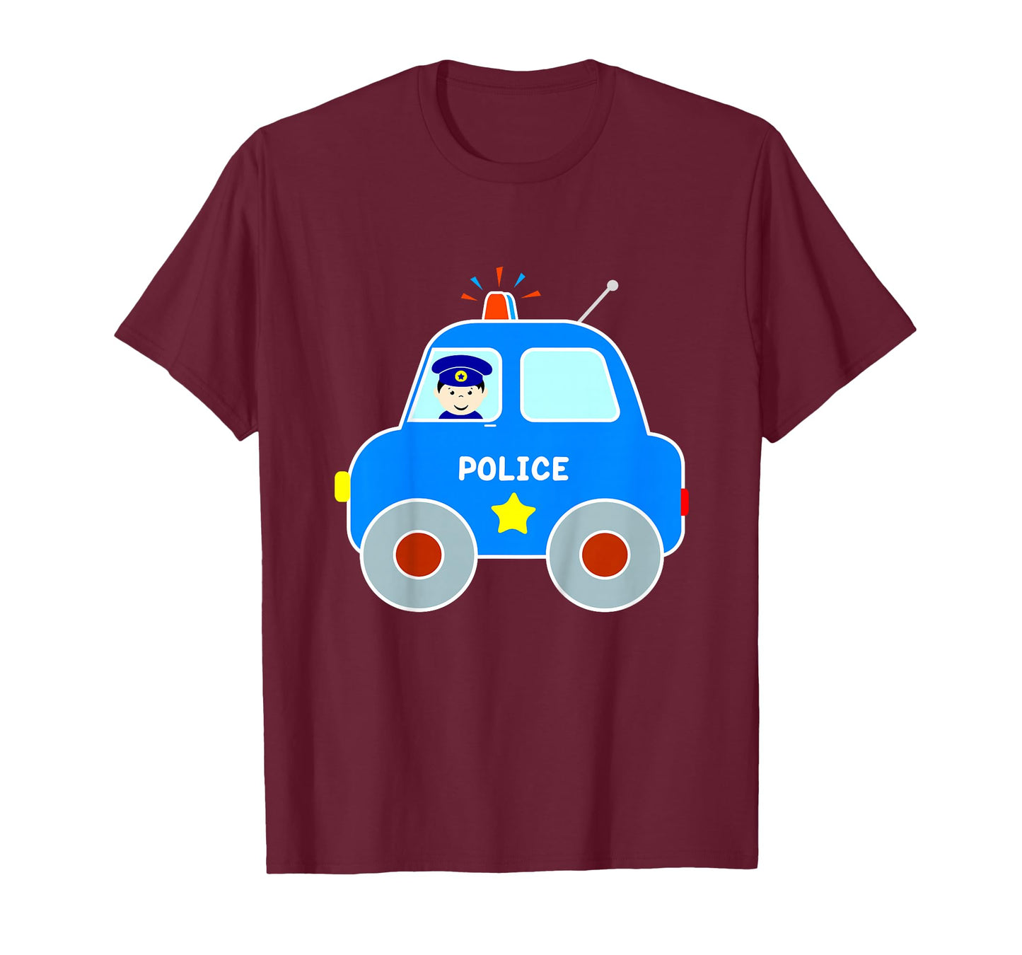 Police Car Toddler Boys Girls Cute Cop Patrol Vehicle T-Shirt