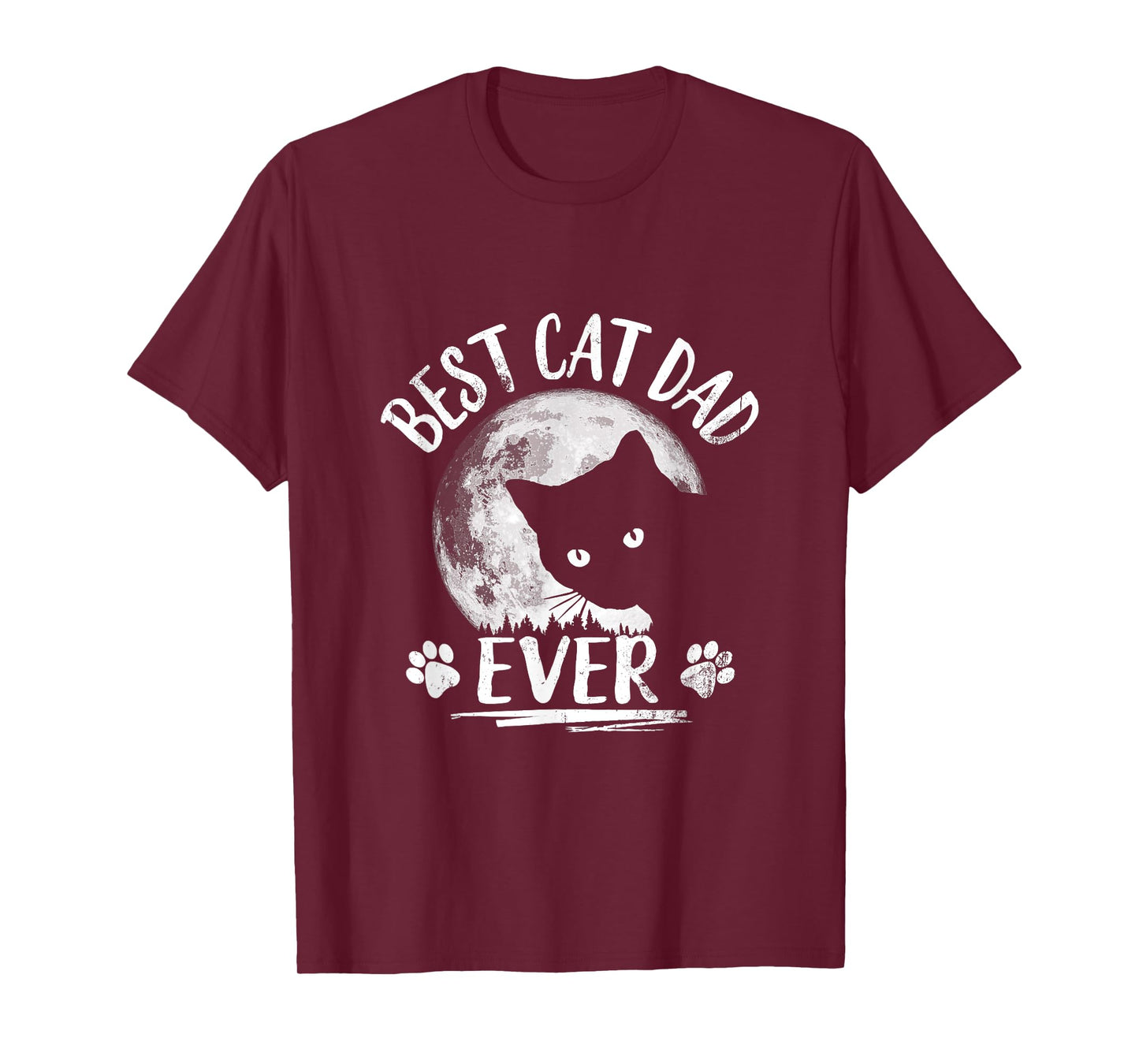 Black Cat Shirt: Best Cat Dad Ever Funny Cat Daddy T-Shirt for Men Women