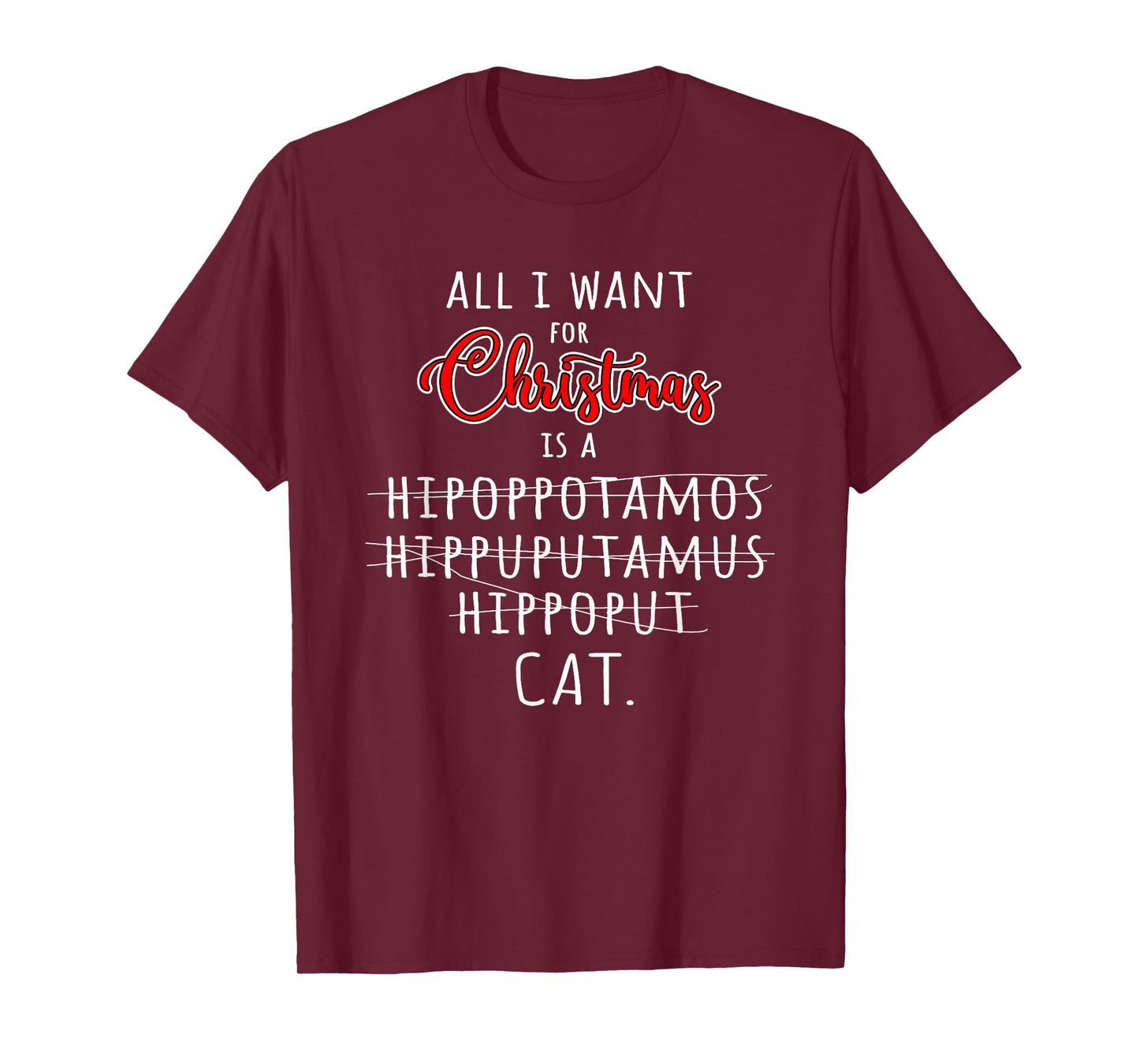 Funny Misspelled Christmas Wish Spelling Pun T-Shirt
