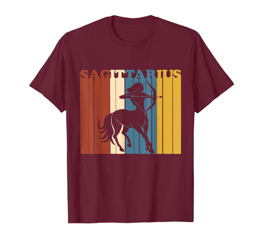 Vintage 70s Sagittarius T Shirt Zodiac Horoscope Birthday T-Shirt