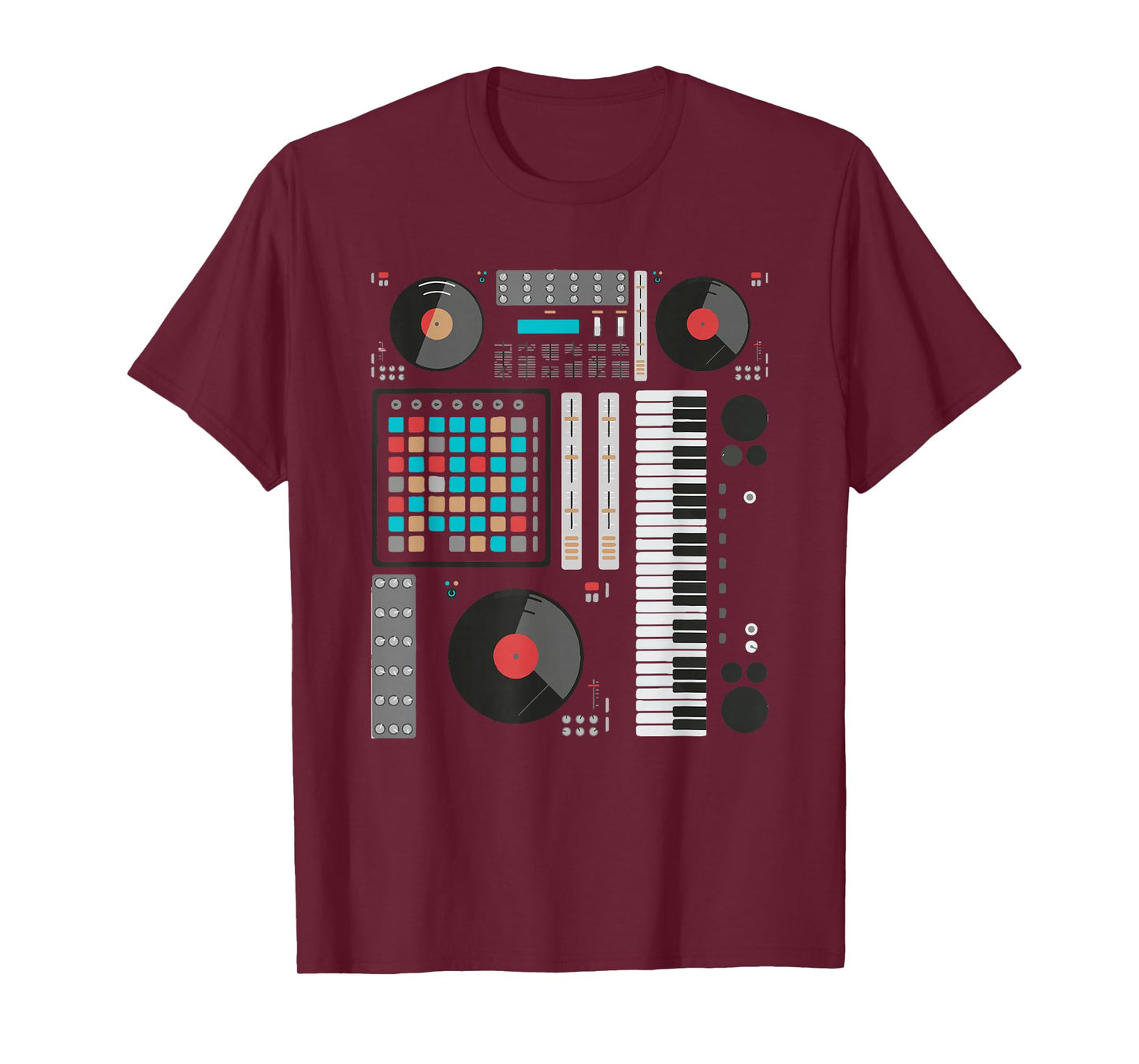 Electronic Music Synthesizer Techno Music DJ Producer T-Shirt
