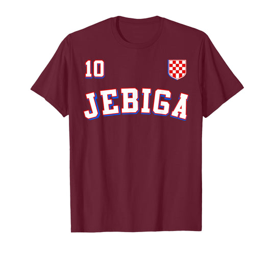 JEBIGA Croatian Flag Pride of Croatia Funny Balkan T-Shirt