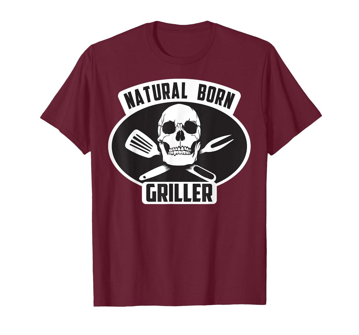 Cool Natural Born Griller BBQ Gift T-Shirt For Grill Master T-Shirt