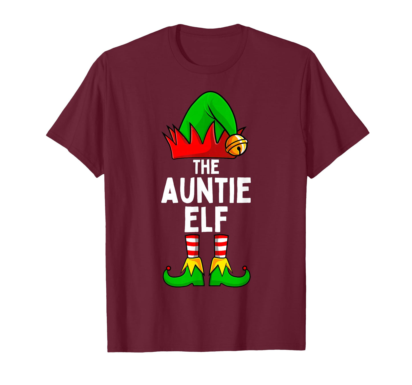 Auntie Elf Matching Family Christmas Women T-Shirt