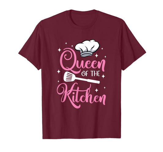 Cooking Queen of the Kitchen Chef Culinary Student Funny T-Shirt