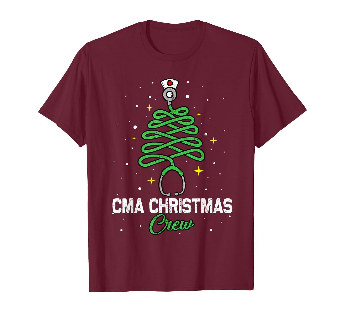 CMA Christmas Crew Cute Christmas Tree Xmas Lights Nurse T-Shirt