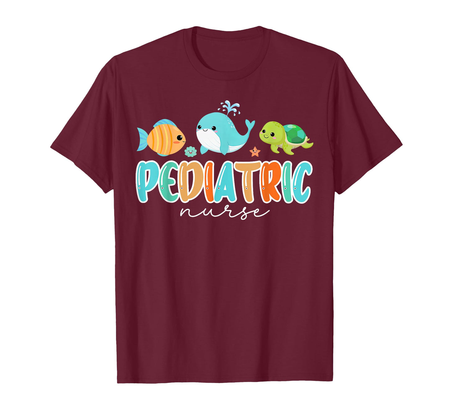 Cute Ocean Sea Summer Pediatric Nurse PEDS RN Pediatrician T-Shirt
