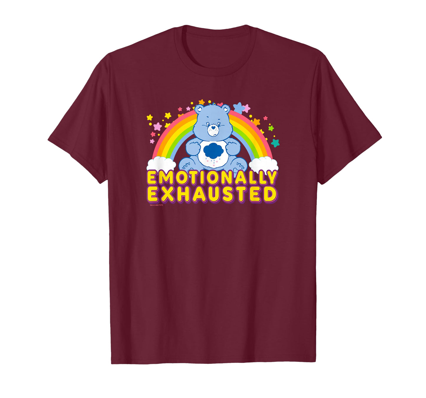 Care Bears Emotionally Exhausted Rainbow Grumpy Bear Icon T-Shirt