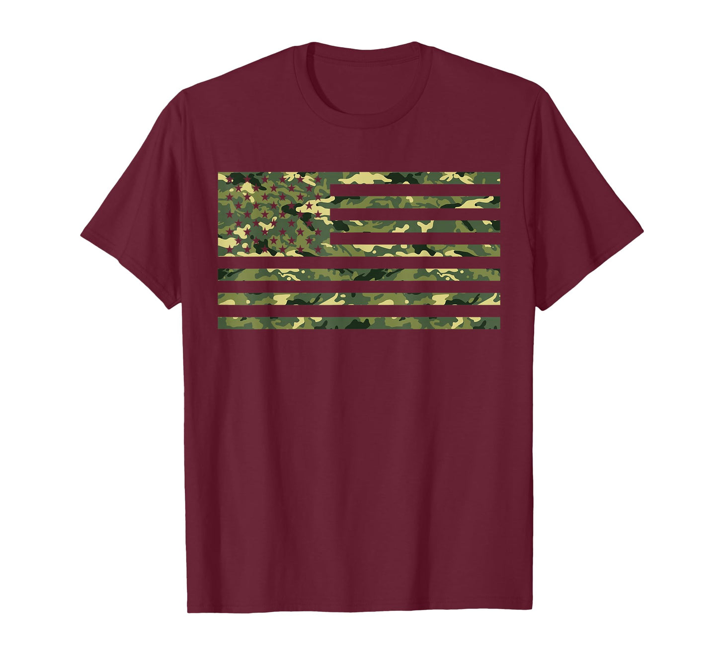 Proud Veteran Camouflage United States Army Soldier US Flag T-Shirt