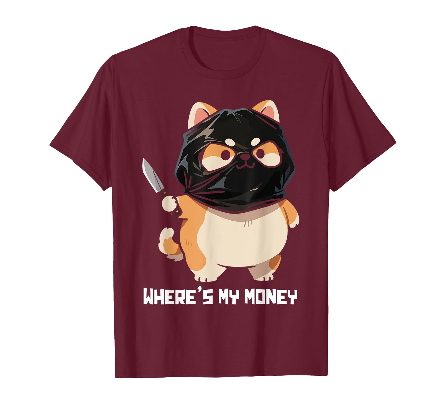 Where's My Money Cat Funny T-Shirt