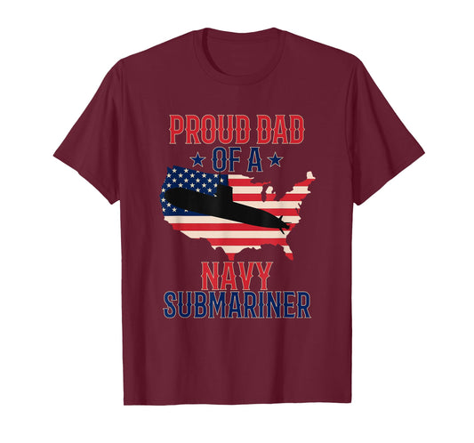 Submariner Submarines Veteran Proud Dad Submariner T-Shirt