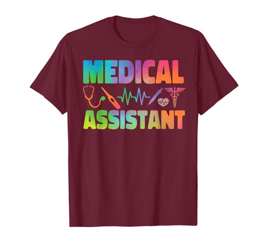 Certified Medical Assistant Watercolor CMA T-Shirt