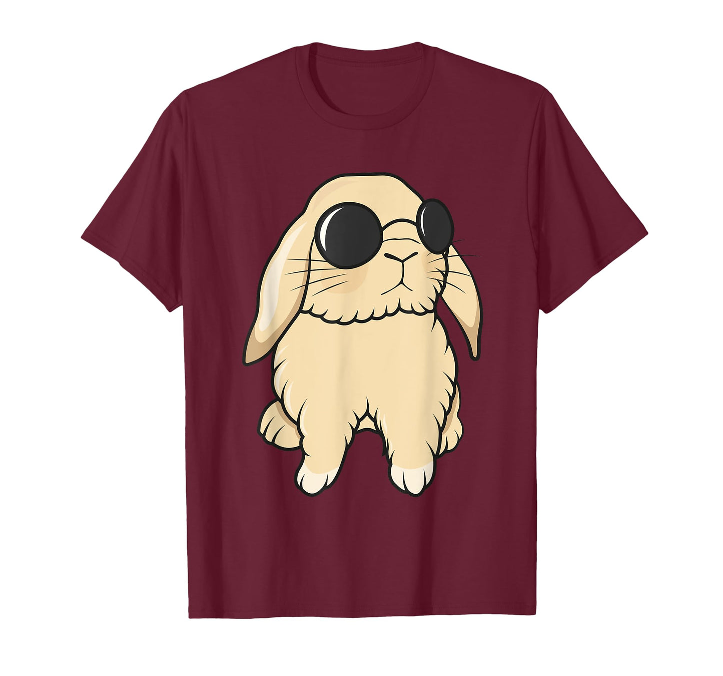 Cute Mini Holland Lop Bunny Rabbit Lover Sunglasses Easter T-Shirt