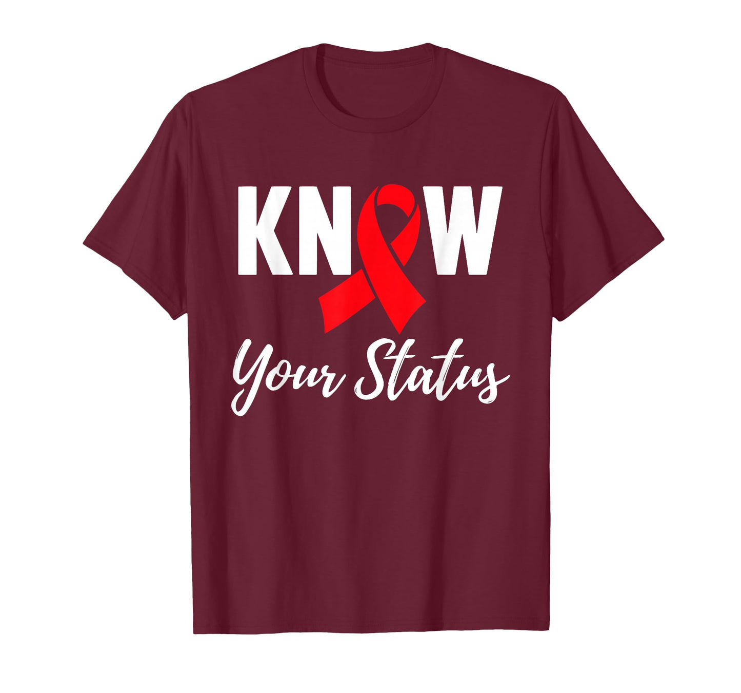 Aids Support Red Ribbon World Aids Day Hiv Aids Awareness T-Shirt