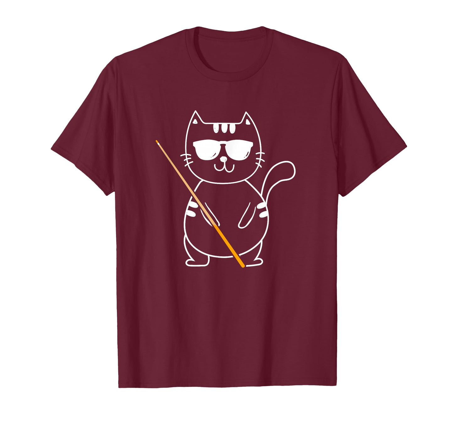 Billiard Cat - Billiard Player Billard 8-Ball Pool Snooker T-Shirt