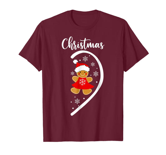 Merry Christmas Gingerbread Couple Christmas Pajama Matching T-Shirt