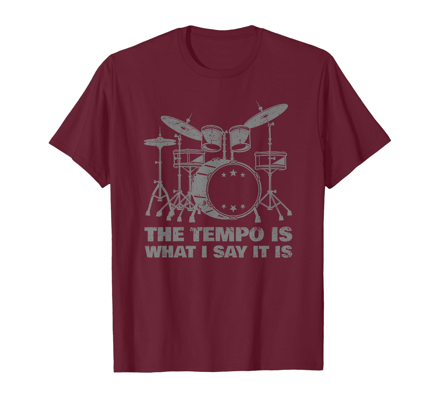 Funny Drumming Art for Men Women Drumline Drum Set Drummer T-Shirt