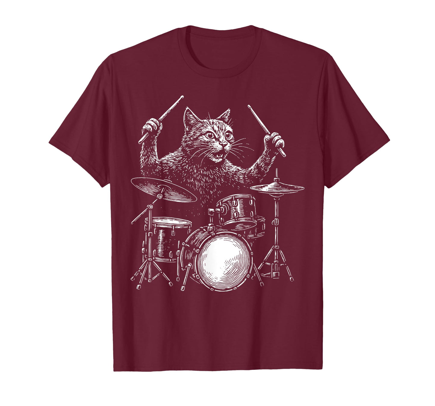 Cat Drummer T-Shirt