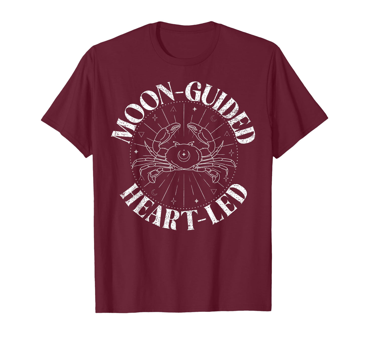 Moon guided Heart led Cancer Zodiac T-Shirt