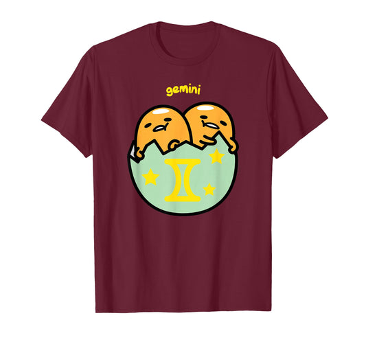 Gudetama Zodiac Gemini Tee Shirt T-Shirt