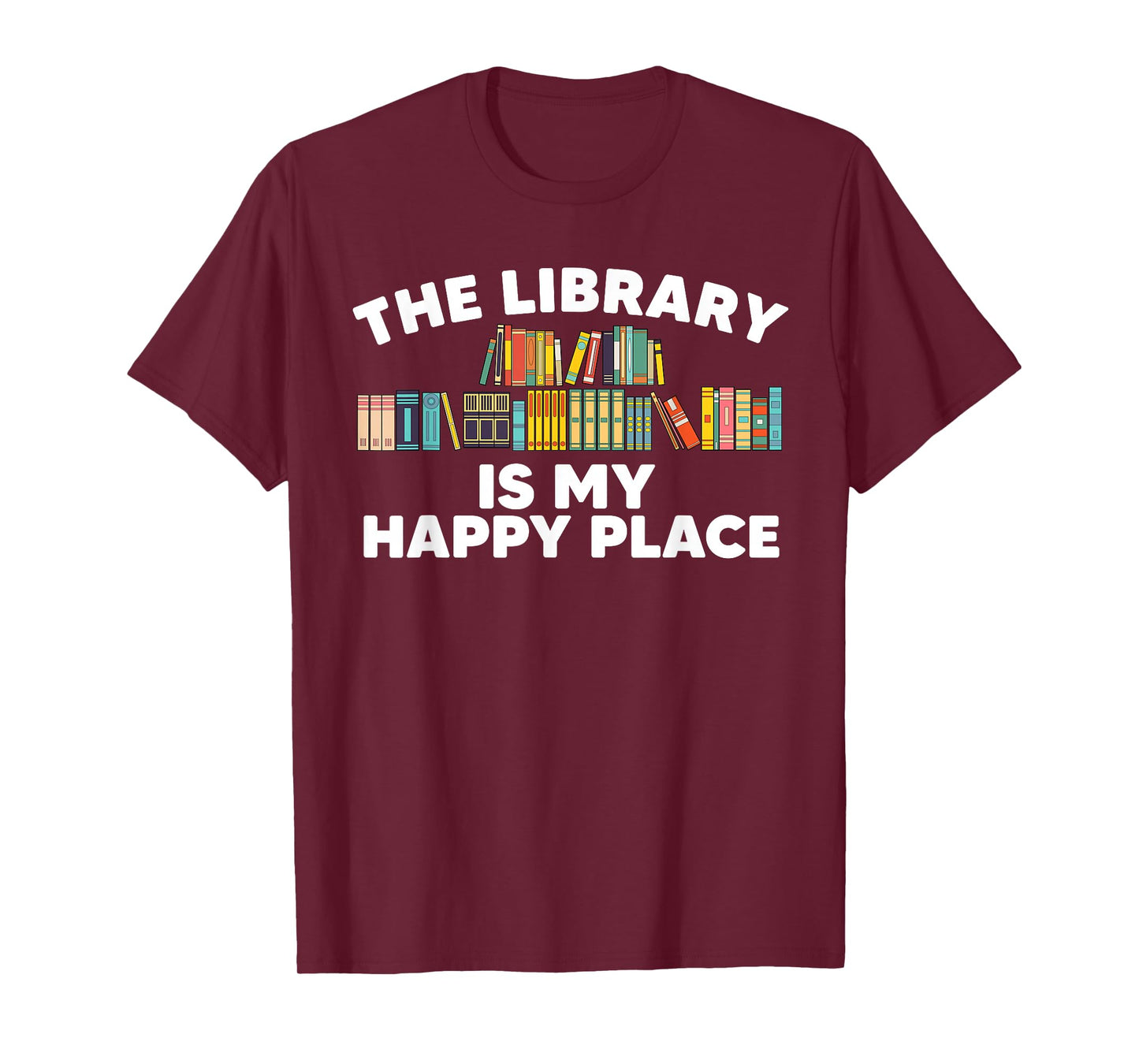 Cool Library Art for Men Women Bookworm Librarian Book Lover T-Shirt