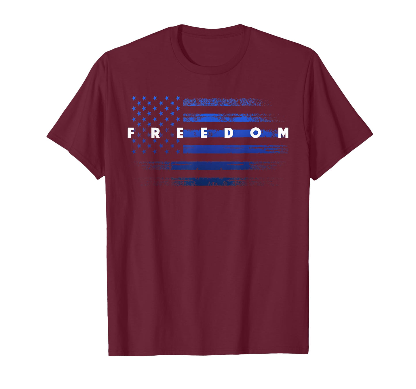 Patriotic Pride Grunge American Flag Freedom T-Shirt
