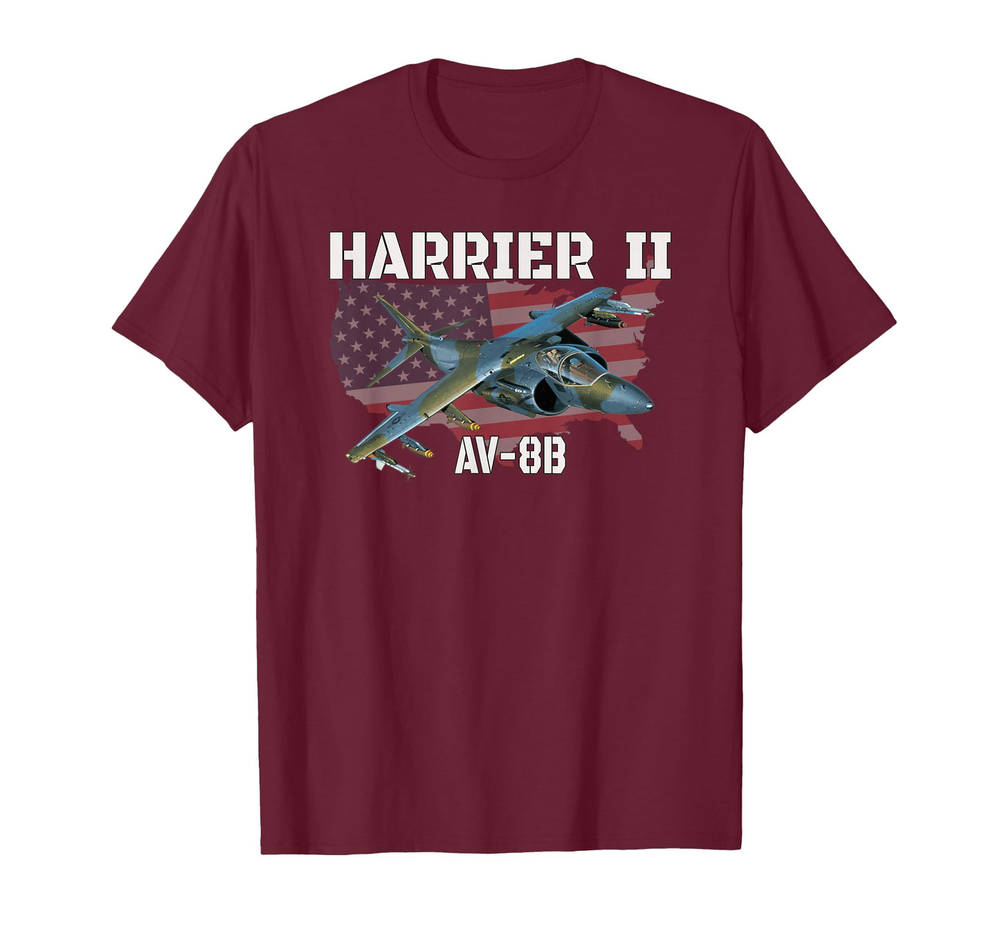 AV-8B Harrier II Ground-Attack Aircraft Military Aviation T-Shirt