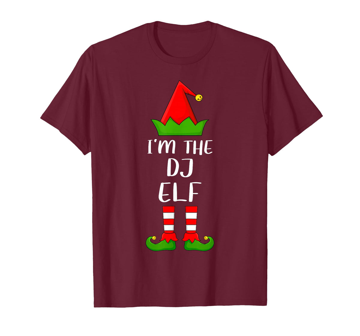 Funny Matching Family I'm The DJ Elf Christmas T-Shirt