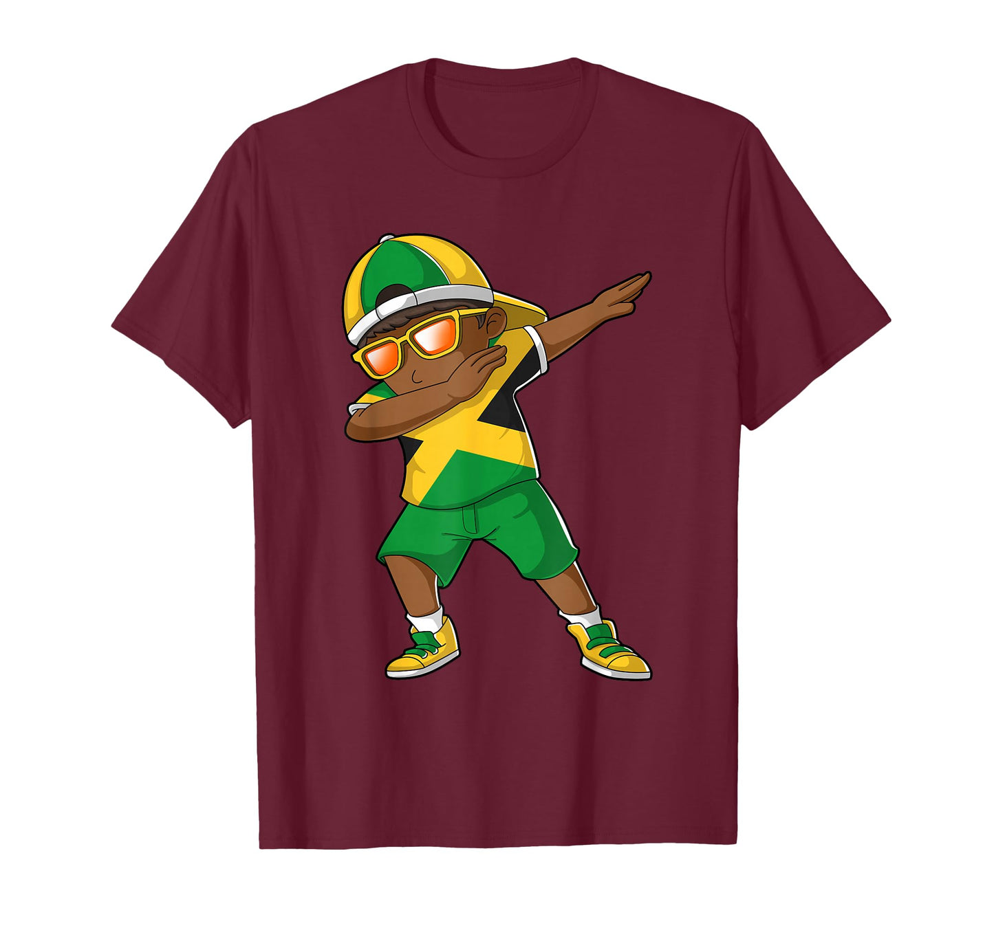Jamaican Boy Jamaica Kid Patriotism Roots Heritage T-Shirt Small