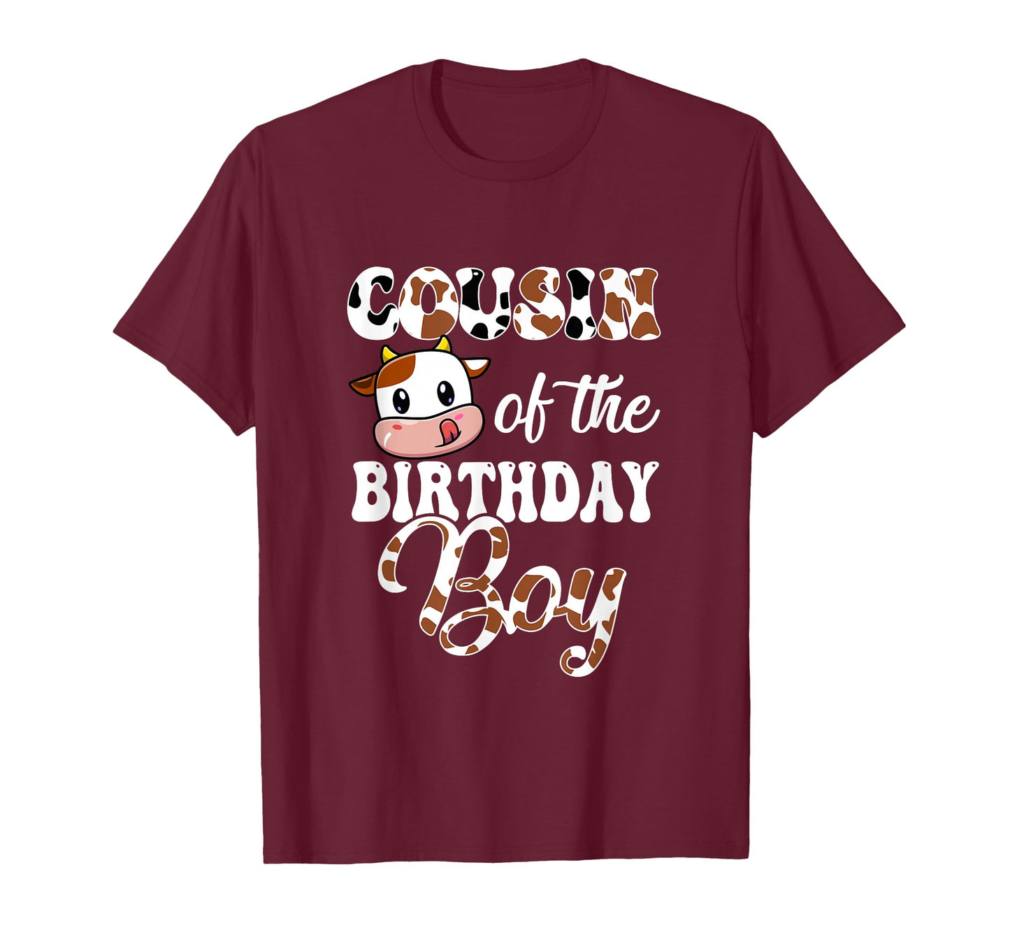 Cousin Of The Birthday Boy Cow Farm 1St Birthday Boy T-Shirt