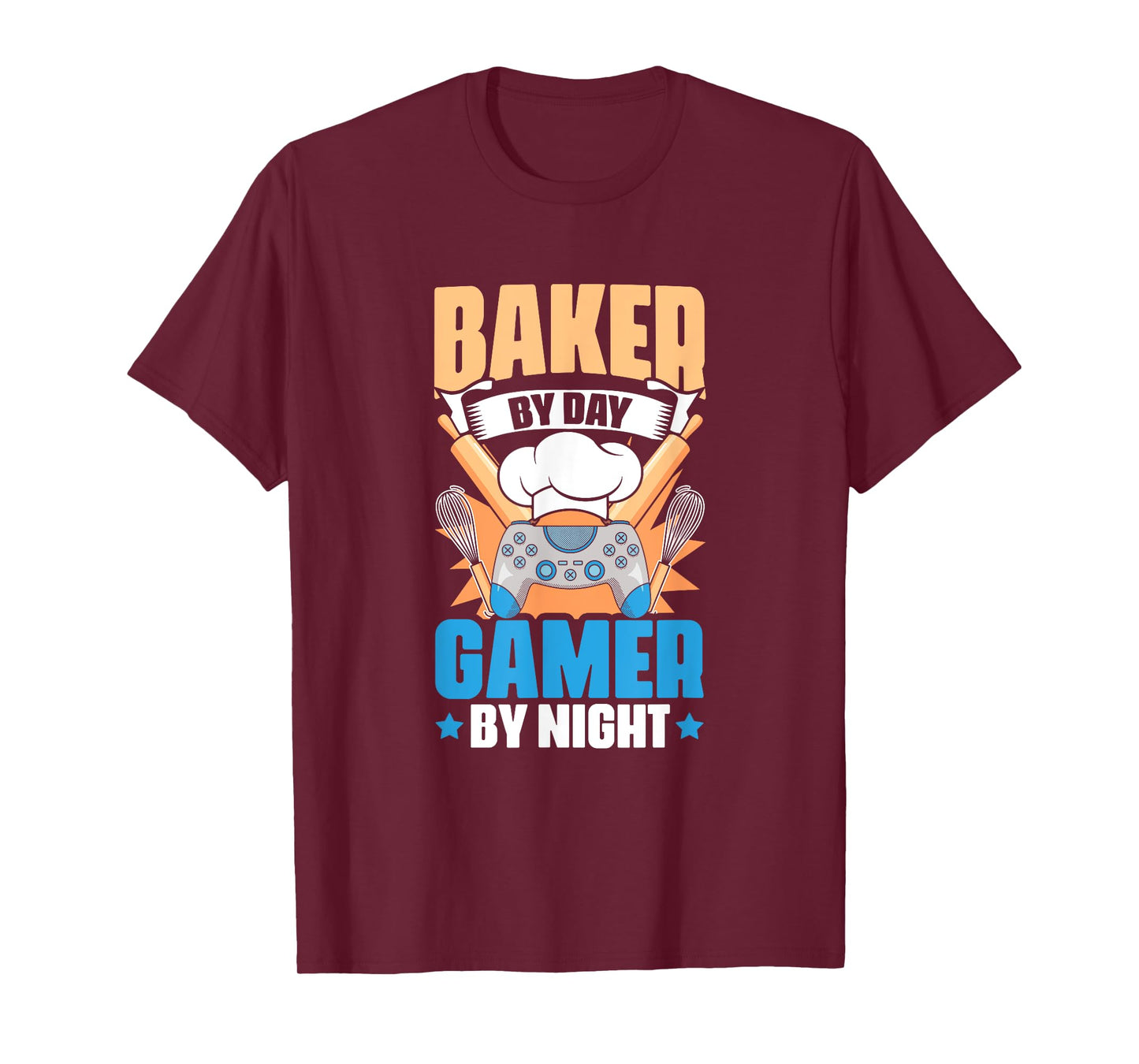 Baker Gamer Video Gaming | Bakery Pastry Baking Bread Baker T-Shirt