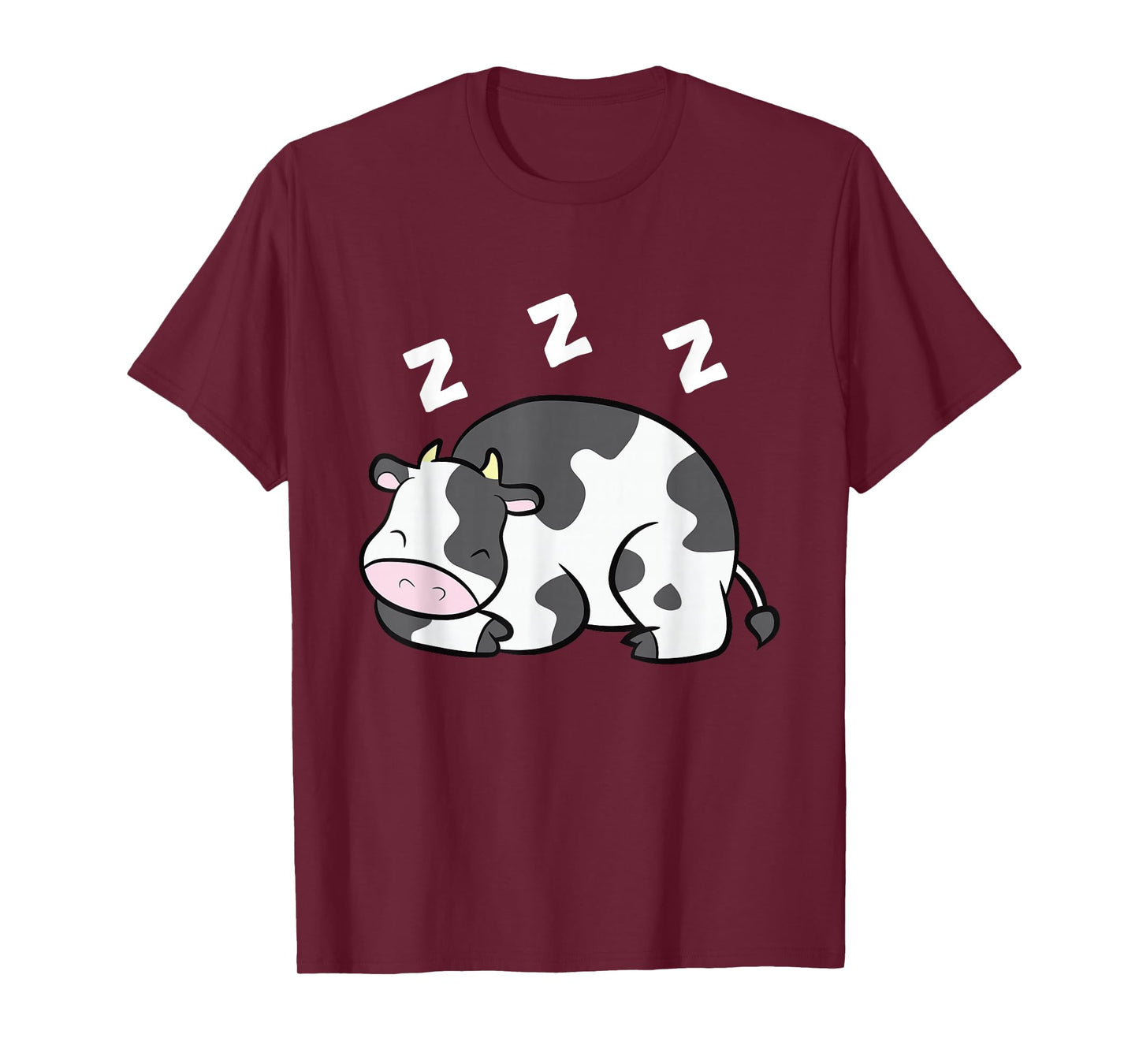 Cow Farm Animal Funny Cow Pajama Sleeping Cow T-Shirt